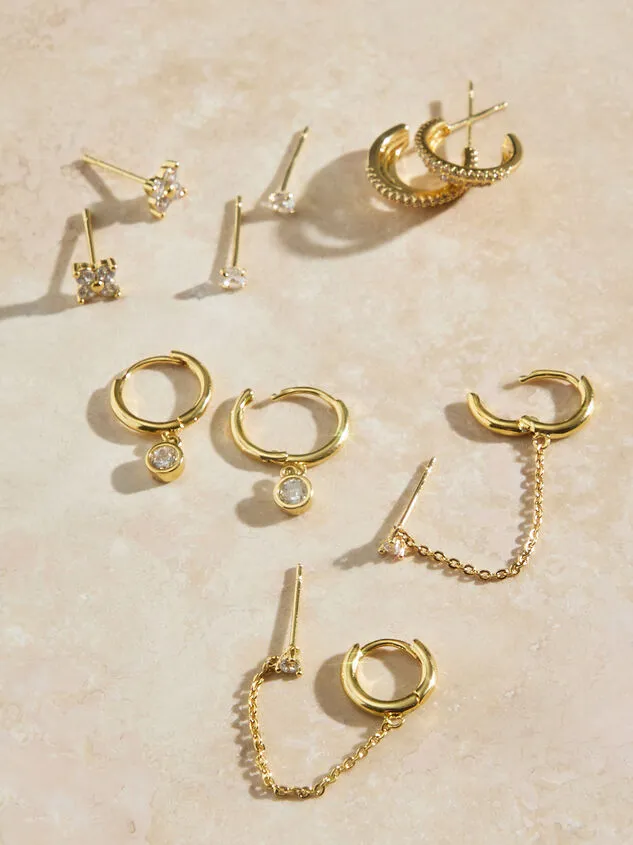 18K Gold Dipped 6Piece Earring Pack 18kgold Women Altar039d State Earrings