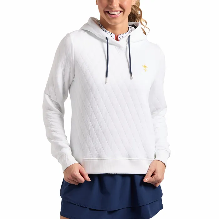 1927 Trophy Quilted Hoodie Women Base MidLayers FootJoy Women