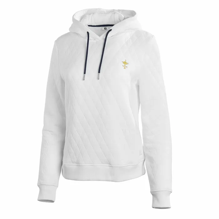 1927 Trophy Quilted Hoodie Women Base MidLayers FootJoy Women