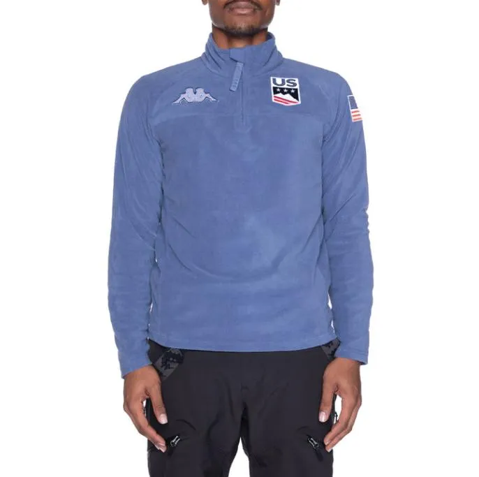 6Cento 687B US Fleece Jacket 8211 Blue Fiord Blue Fiord MenWomen Kappa Jackets