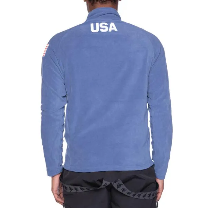 6Cento 687B US Fleece Jacket 8211 Blue Fiord Blue Fiord MenWomen Kappa Jackets