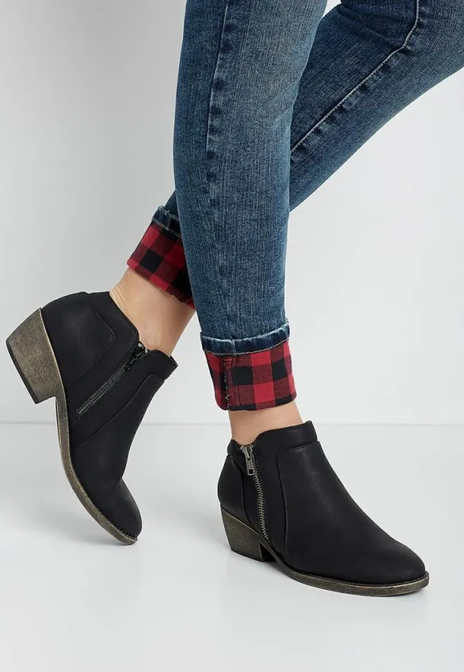 Abigail Side Zipper Ankle Bootie Women Maurices Boots