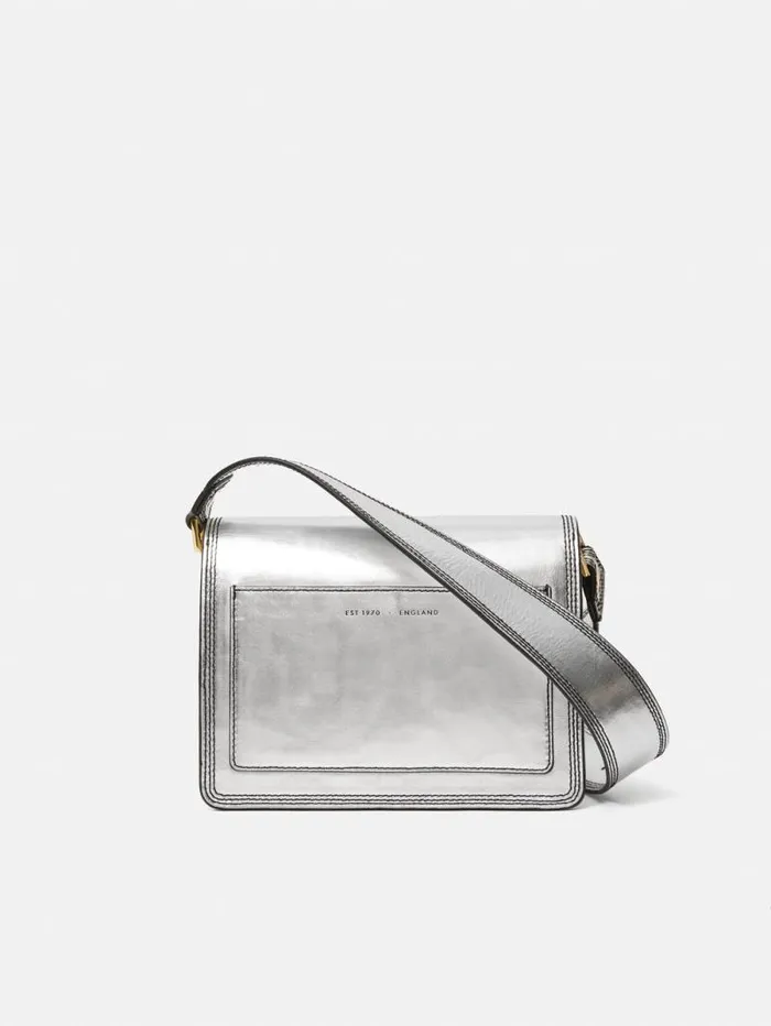 Ada Leather Crossbody Bag Silver Women Jigsaw Bags
