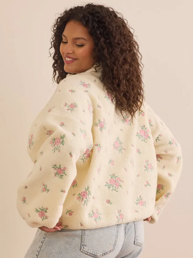 Adeline Quarter Zip Sherpa Ivorypink Women Altar039d State Jackets Adeline Quarter Zip Sherpa Ivorypink Women Altar039d State Jackets