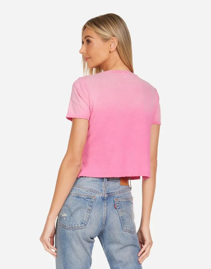 Adeline Rainbow Lightning Star Bright Pink Ombre Women Lauren Moshi Short Sleeve