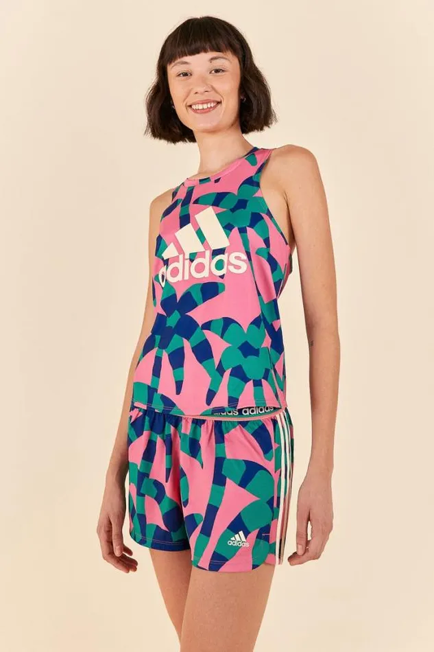 Adidas Farm Pacer Shorts Magenta Women FARM Rio Shorts