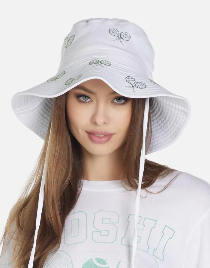 Adina Moshi Tennis Club White Women Lauren Moshi Hats
