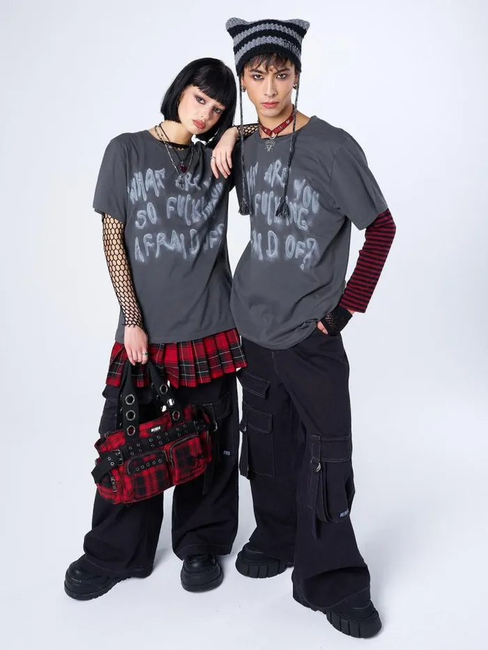 Afraid Of Grey Graphic Tshirt Women Minga London Tops and TShirts