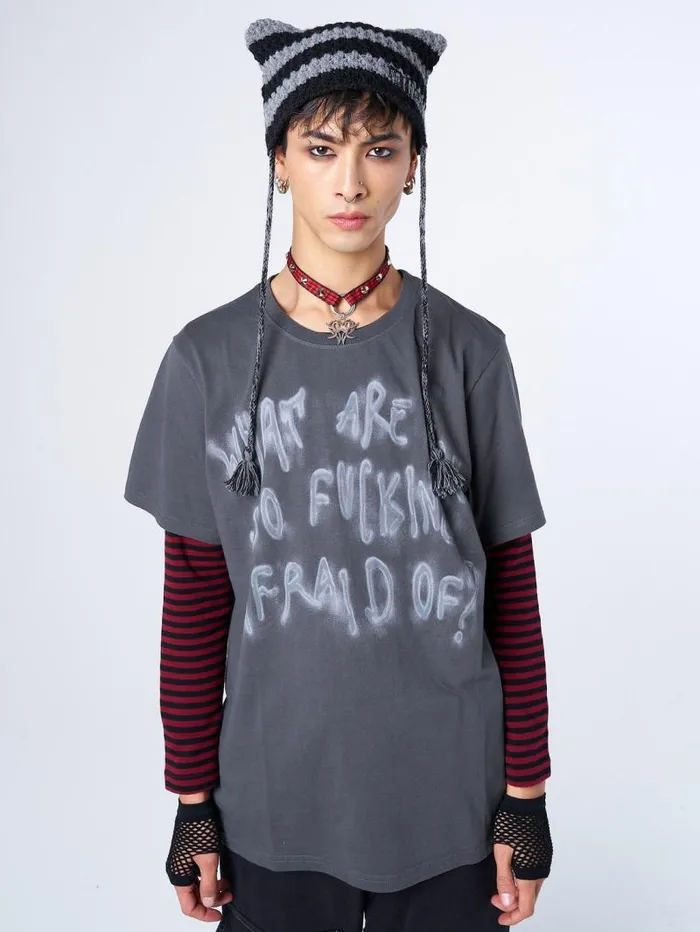 Afraid Of Grey Graphic Tshirt Women Minga London Tops and TShirts