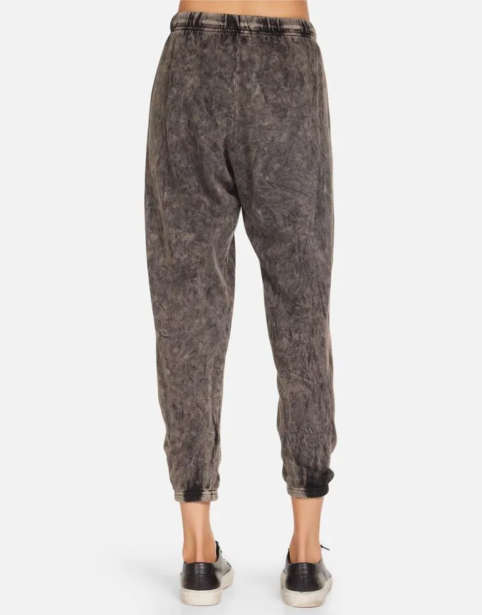 Alana ACDC 1978 Tour Black Mineral Women Lauren Moshi Crop Sweatpants