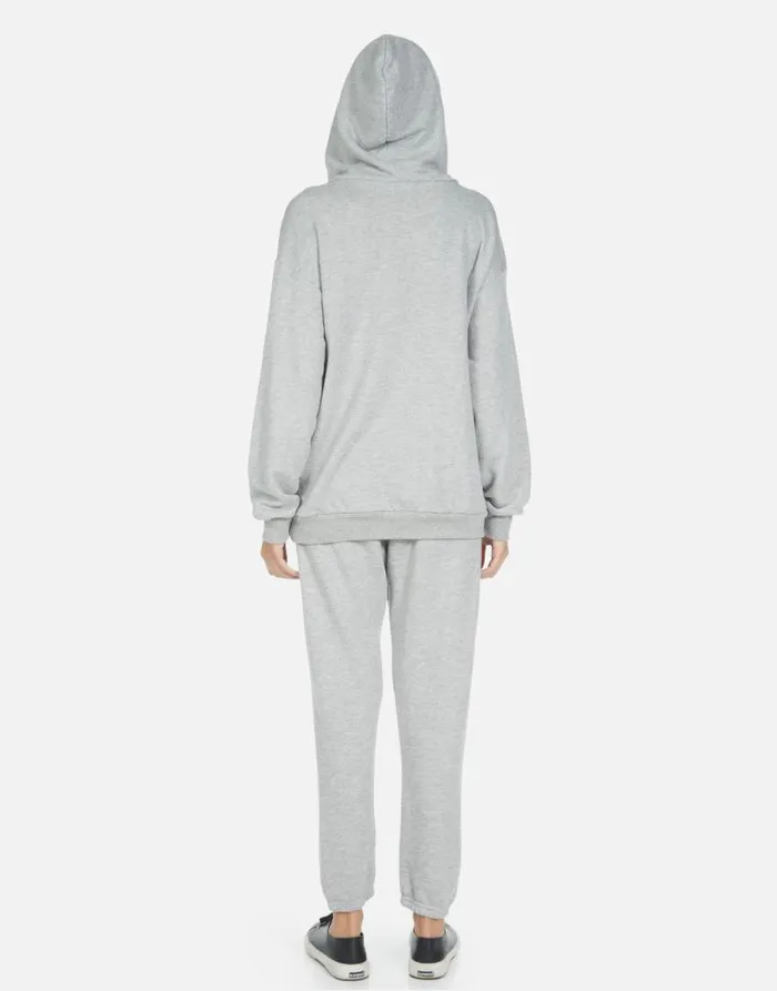 Alana Guitar Bear Heather Grey Women Lauren Moshi Crop Sweatpants