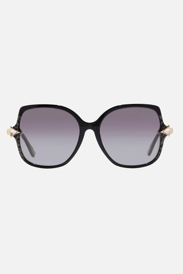 ALEXANDRIA AFFAIR SUNGLASSES SOLID BLACK Solid Black WomensMens Camilla Sunglasses