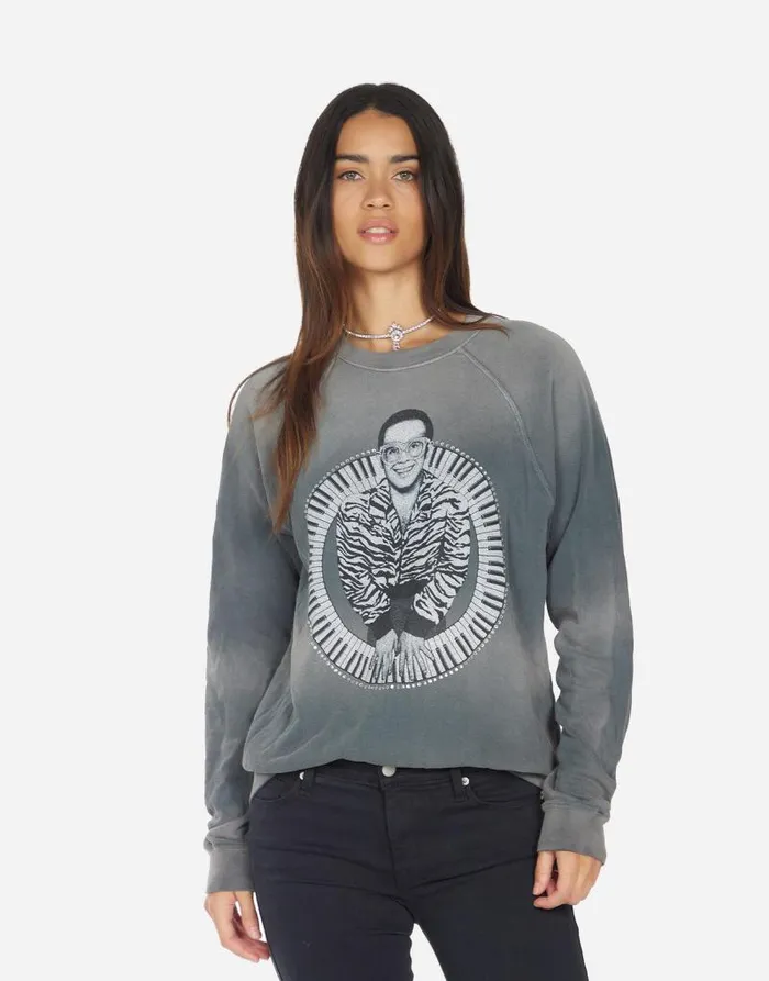 Anela Elton John Piano Faded Graphite Women Lauren Moshi Sweaters and Knits