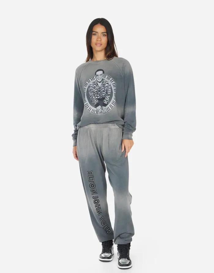 Anela Elton John Piano Faded Graphite Women Lauren Moshi Sweaters and Knits