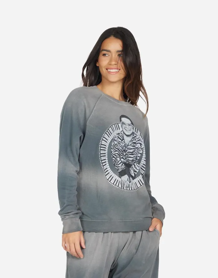 Anela Elton John Piano Faded Graphite Women Lauren Moshi Sweaters and Knits