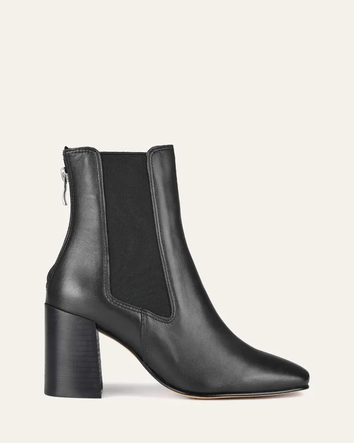 ANKLE BOOTS Diamond mid ankle boots black leather jomercer Women