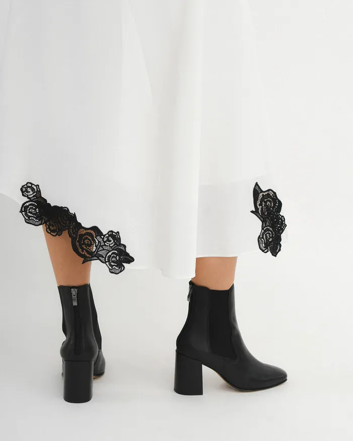 ANKLE BOOTS Diamond mid ankle boots black leather jomercer Women ANKLE BOOTS Diamond mid ankle boots black leather jomercer Women