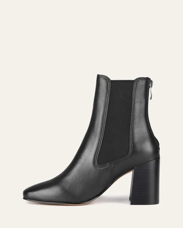 ANKLE BOOTS Diamond mid ankle boots black leather jomercer Women ANKLE BOOTS Diamond mid ankle boots black leather jomercer Women