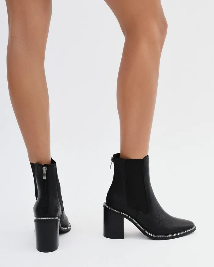 ANKLE BOOTS Women Luxe high ankle boots black leather jomercer ANKLE BOOTS Women Luxe high ankle boots black leather jomercer