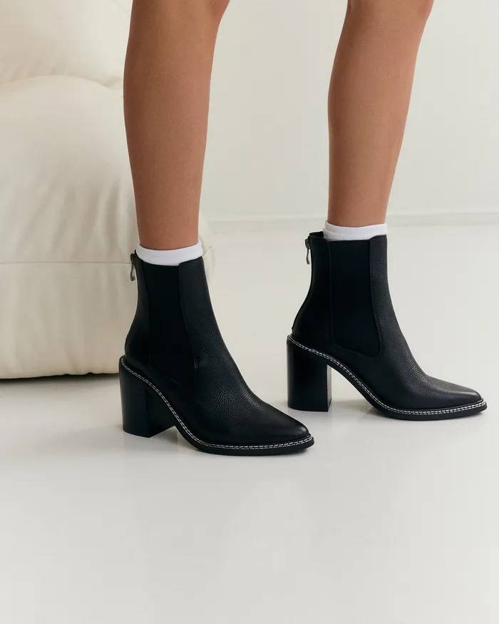 ANKLE BOOTS Women Luxe high ankle boots black leather jomercer ANKLE BOOTS Women Luxe high ankle boots black leather jomercer