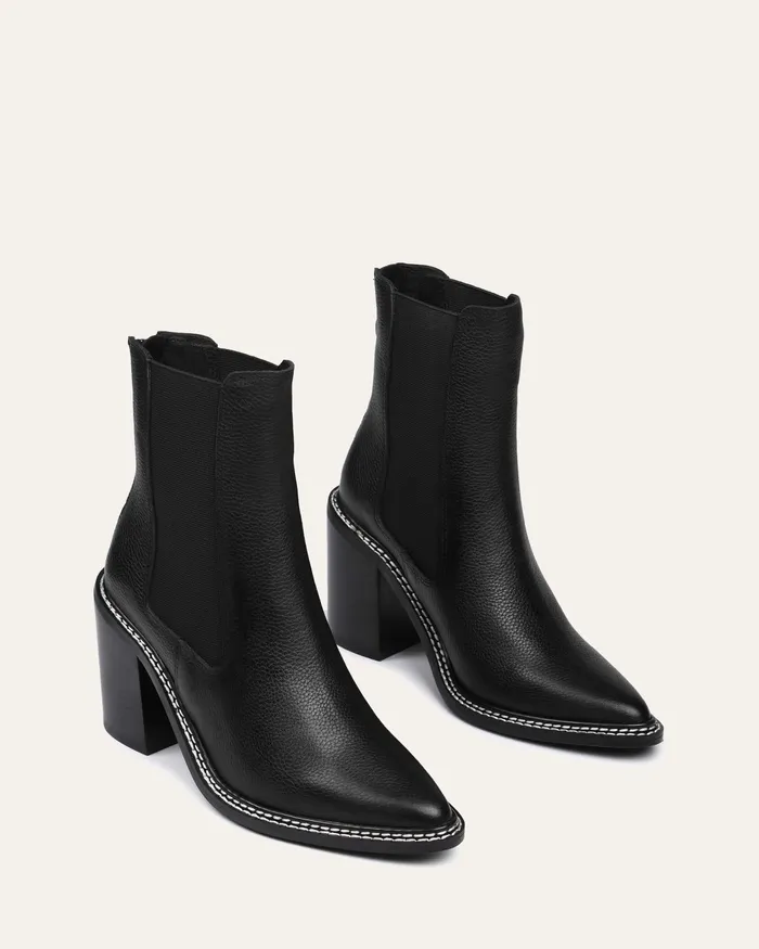 ANKLE BOOTS Women Luxe high ankle boots black leather jomercer ANKLE BOOTS Women Luxe high ankle boots black leather jomercer
