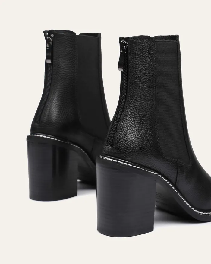 ANKLE BOOTS Women Luxe high ankle boots black leather jomercer ANKLE BOOTS Women Luxe high ankle boots black leather jomercer