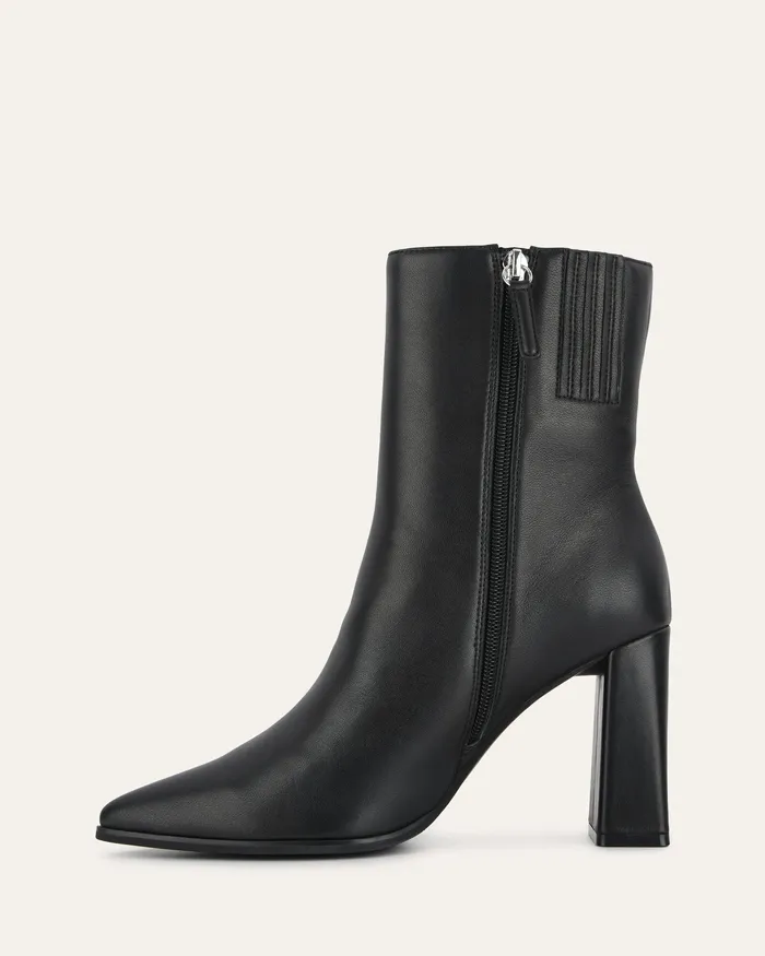 ANKLE BOOTS Women Tatiana high ankle boots black leather jomercer