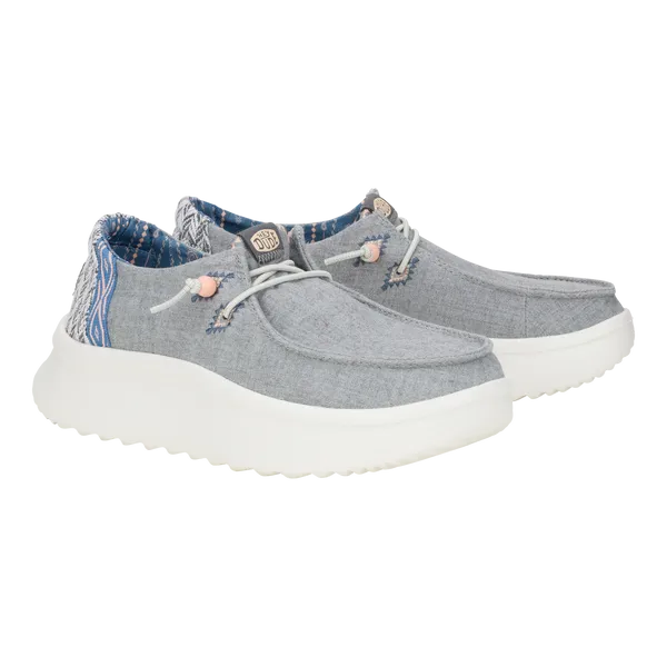Apparel Platforms heydude Wendy Peak Chambray Woven