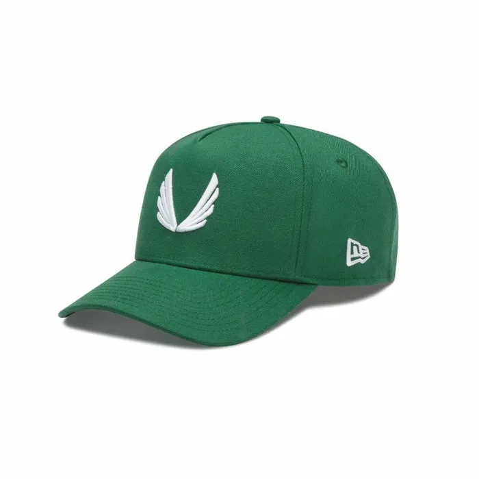 ASRV Hats and Headwear Men New Era 9Forty AFrame Hat Emerald Greenwhite