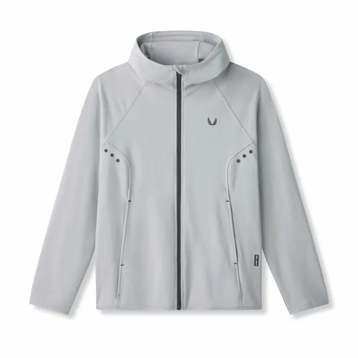 ASRV Hoodies and Sweatshirts Men Performance Fleece Zip Hoodie Slate Grey
