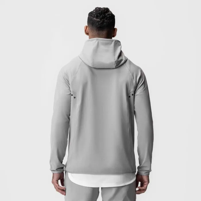 ASRV Hoodies and Sweatshirts Men Performance Fleece Zip Hoodie Slate Grey