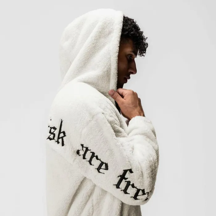 ASRV Hoodies and Sweatshirts Men Sherpa Recovery Full Zip Hoodie Ivory Creamblack ASRV Hoodies and Sweatshirts Men Sherpa Recovery Full Zip Hoodie Ivory Creamblack