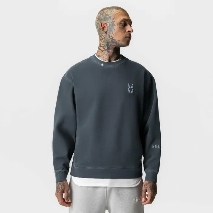 ASRV Hoodies and Sweatshirts Men Tech Essential Distressed Crewneck Faded Navy ASRV Hoodies and Sweatshirts Men Tech Essential Distressed Crewneck Faded Navy