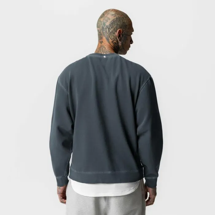 ASRV Hoodies and Sweatshirts Men Tech Essential Distressed Crewneck Faded Navy ASRV Hoodies and Sweatshirts Men Tech Essential Distressed Crewneck Faded Navy