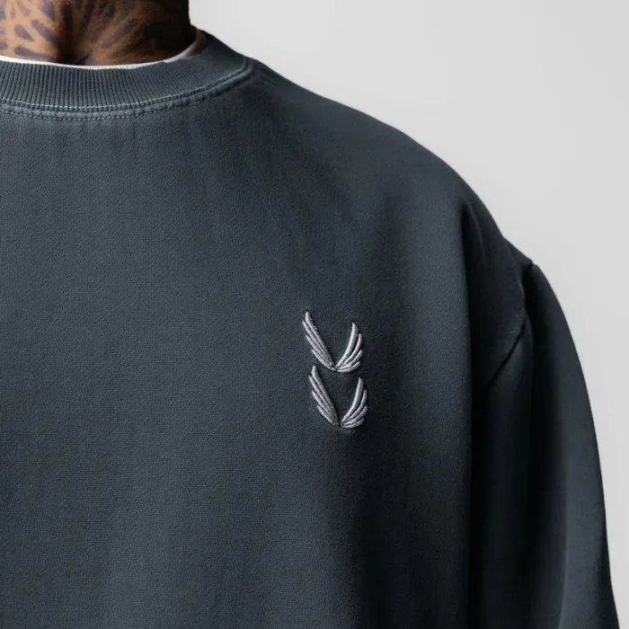 ASRV Hoodies and Sweatshirts Men Tech Essential Distressed Crewneck Faded Navy ASRV Hoodies and Sweatshirts Men Tech Essential Distressed Crewneck Faded Navy