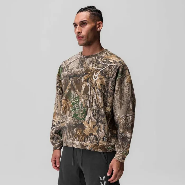 ASRV Hoodies and Sweatshirts Men Tech Essential Distressed Crewneck Realtree Camo 034training Division034 ASRV Hoodies and Sweatshirts Men Tech Essential Distressed Crewneck Realtree Camo 034training Division034