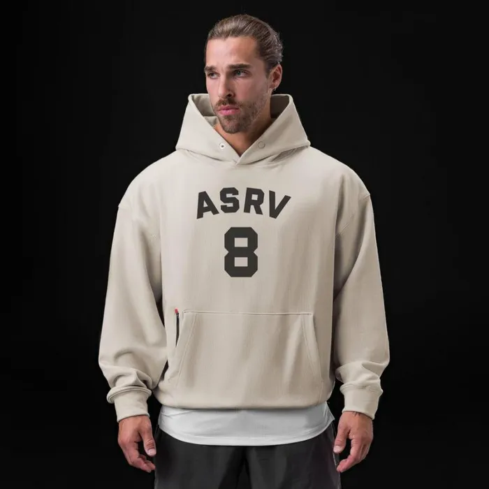 ASRV Hoodies and Sweatshirts Men TechTerry Zip Pocket Hoodie Stone 034asrv 8034 ASRV Hoodies and Sweatshirts Men TechTerry Zip Pocket Hoodie Stone 034asrv 8034