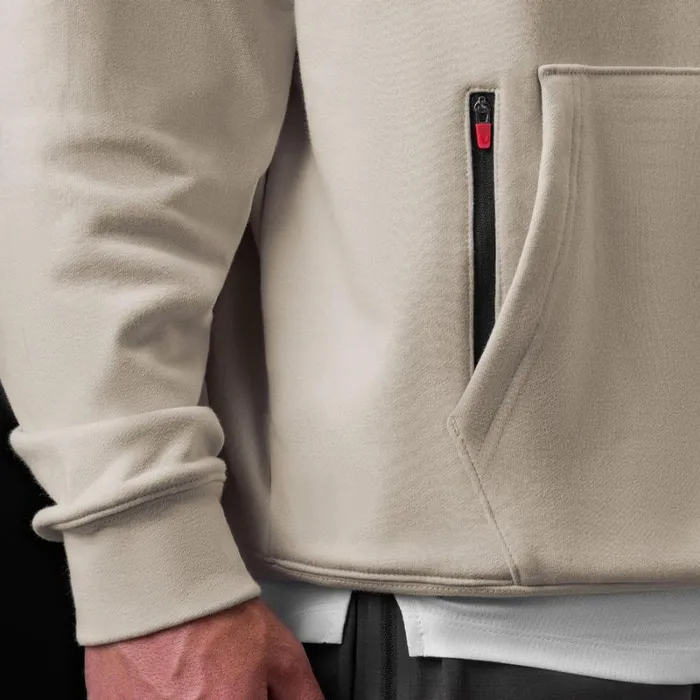 ASRV Hoodies and Sweatshirts Men TechTerry Zip Pocket Hoodie Stone 034asrv 8034 ASRV Hoodies and Sweatshirts Men TechTerry Zip Pocket Hoodie Stone 034asrv 8034