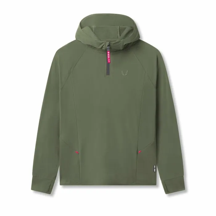 ASRV Hoodies and Sweatshirts Men Thermal Training Hoodie Olive