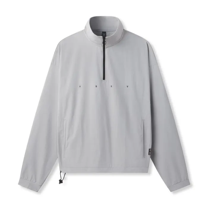 ASRV Jackets and Outerwear Men Ripstop Quarter Zip Jacket Slate Grey