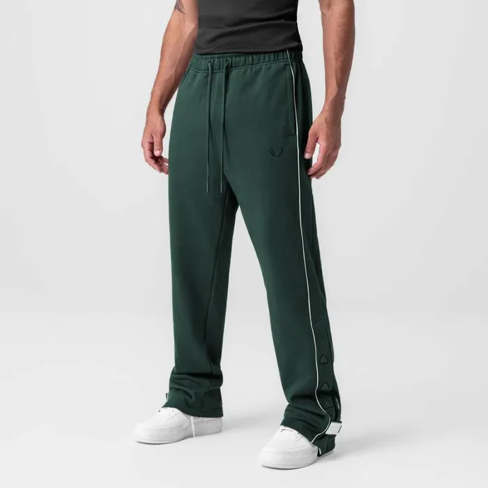 ASRV Joggers and Pants Men Herringbone Terry Snap Button Sweats Forest Green ASRV Joggers and Pants Men Herringbone Terry Snap Button Sweats Forest Green