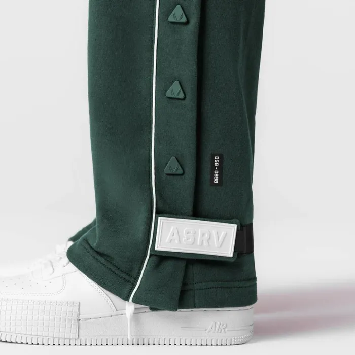 ASRV Joggers and Pants Men Herringbone Terry Snap Button Sweats Forest Green ASRV Joggers and Pants Men Herringbone Terry Snap Button Sweats Forest Green