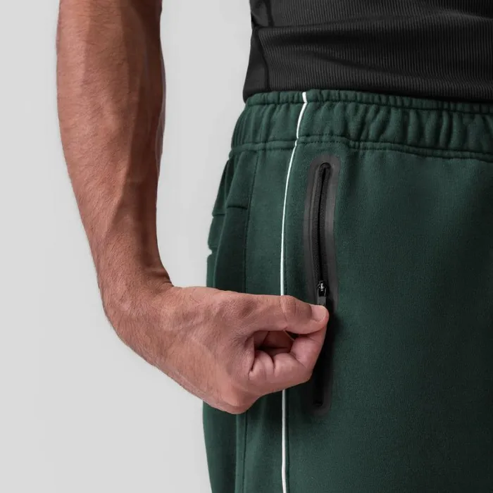 ASRV Joggers and Pants Men Herringbone Terry Snap Button Sweats Forest Green ASRV Joggers and Pants Men Herringbone Terry Snap Button Sweats Forest Green