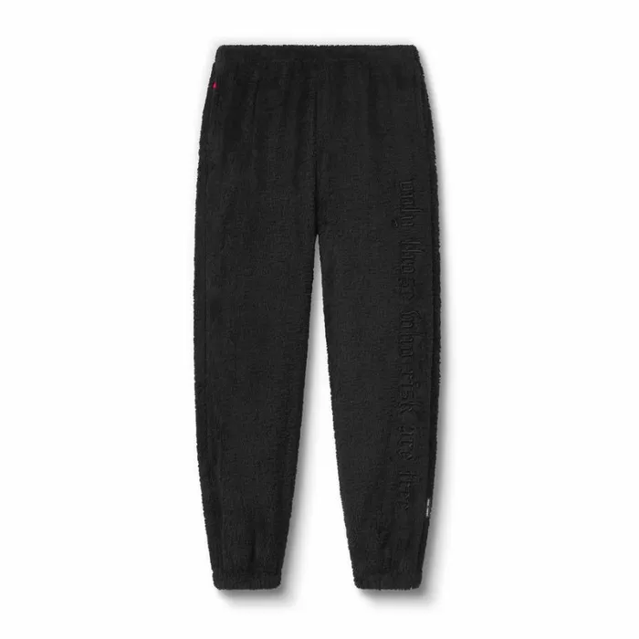 ASRV Joggers and Pants Men Sherpa Recovery Sweats Blackblack