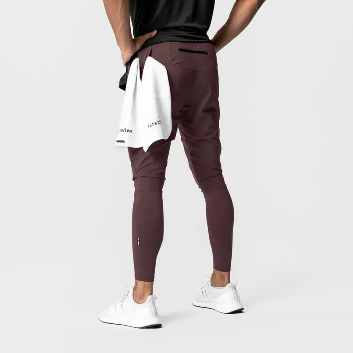 ASRV Joggers and Pants Men TETRALITE Hybrid Jogger Plum