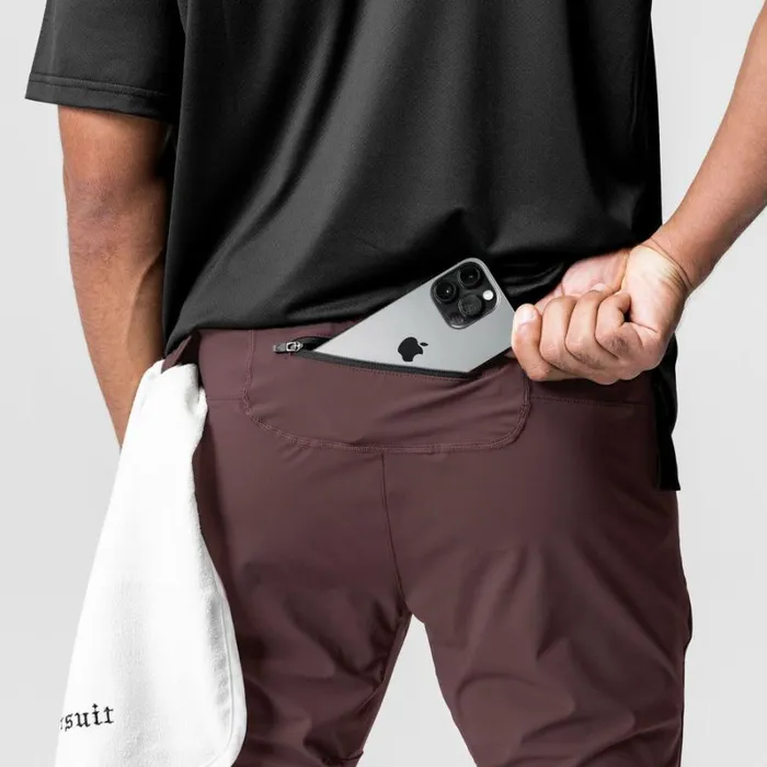 ASRV Joggers and Pants Men TETRALITE Hybrid Jogger Plum