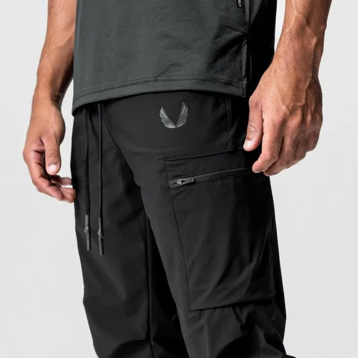 ASRV Joggers and Pants Men TetraLite Inlay Pocket High Rib Jogger Black