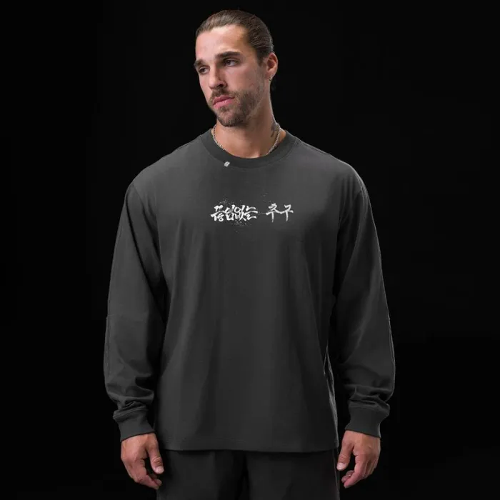 ASRV Long Sleeves Men Tech Essential Relaxed Long Sleeve Space Grey 034brush Stroke034 ASRV Long Sleeves Men Tech Essential Relaxed Long Sleeve Space Grey 034brush Stroke034