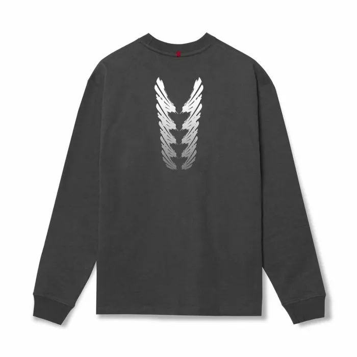 ASRV Long Sleeves Men Tech Essential Relaxed Long Sleeve Space Grey 034brush Stroke034 ASRV Long Sleeves Men Tech Essential Relaxed Long Sleeve Space Grey 034brush Stroke034