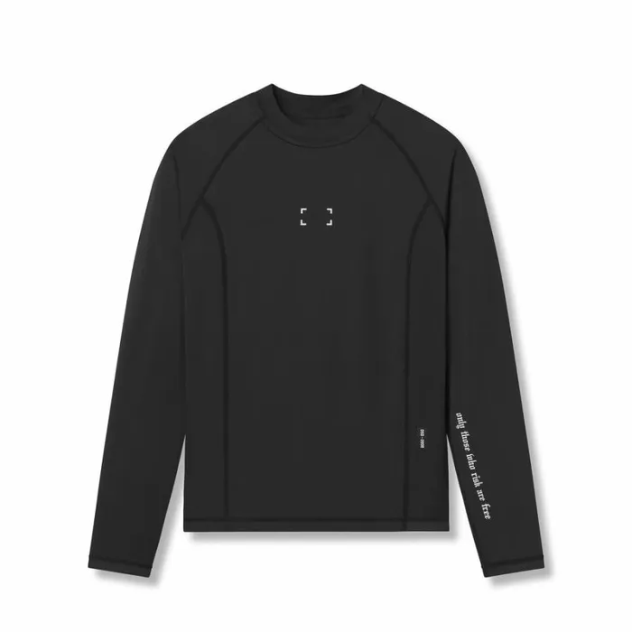 ASRV Long Sleeves Men WarpFlexx Compression Mock Neck Long Sleeve Black 034space Bracket034 ASRV Long Sleeves Men WarpFlexx Compression Mock Neck Long Sleeve Black 034space Bracket034